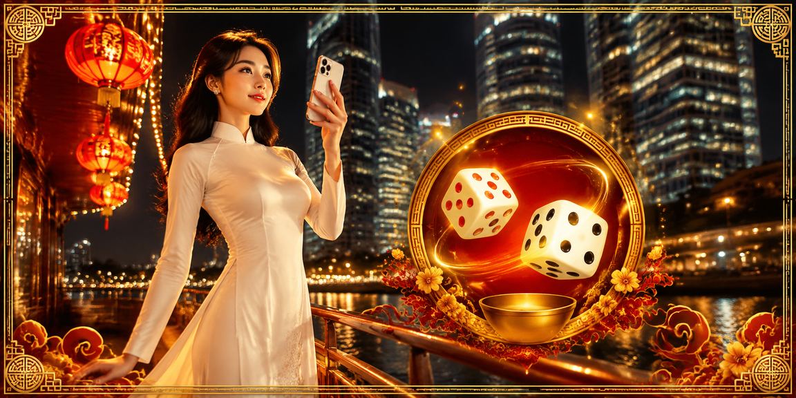 Sân chơi tài xỉu tại Hà Nội với hình ảnh trang phục áo dài truyền thống